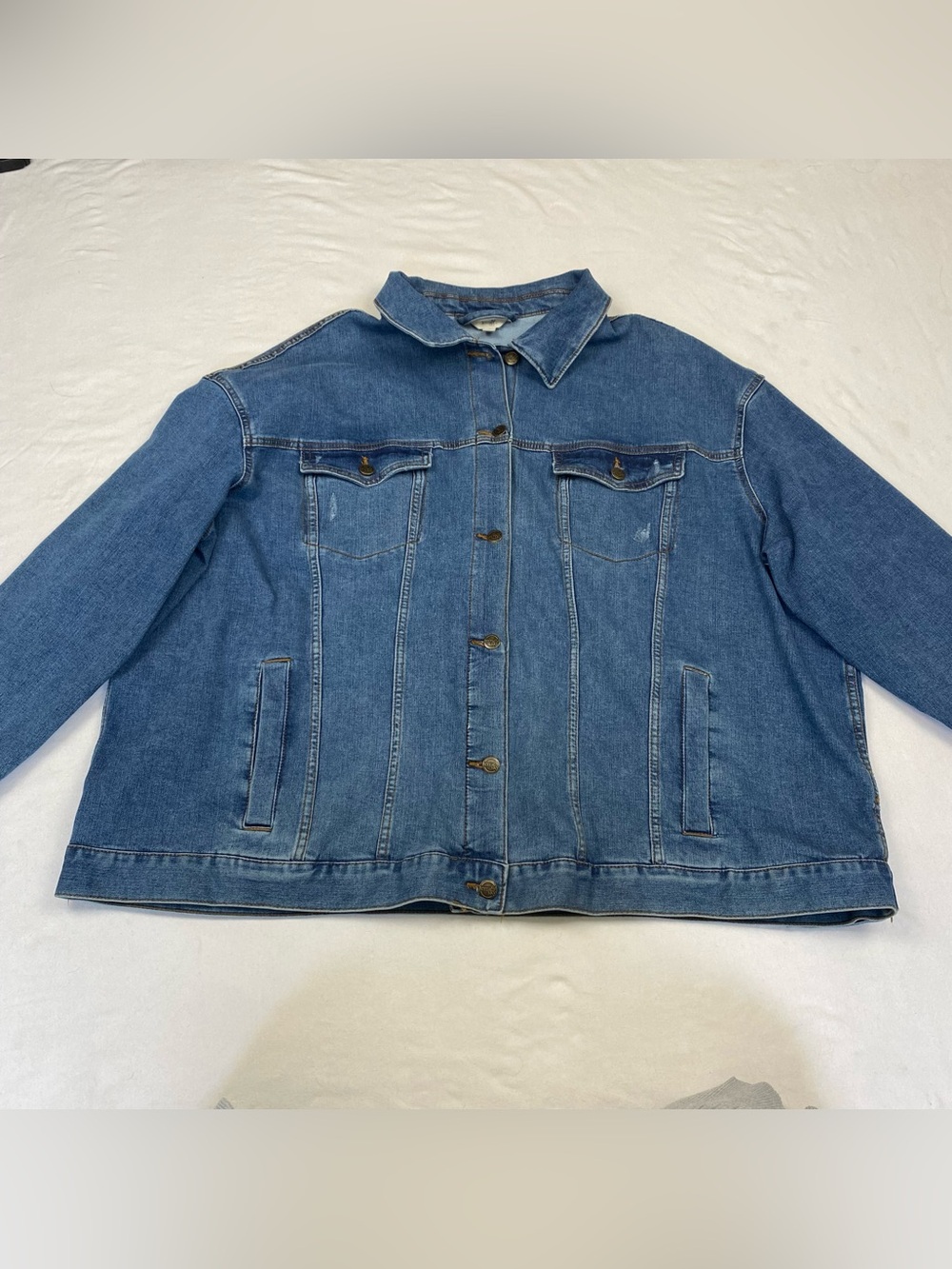 Classic Blue Denim Jacket - Casual Women's Coat